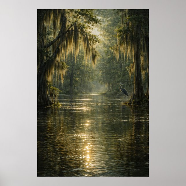 Drifting Morning | Cypress Marsh | Poster (Front)