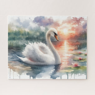 Drifting Swan Jigsaw Puzzle