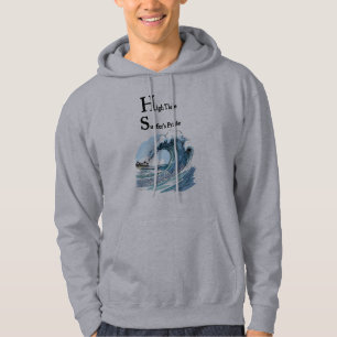 “Drifting Through Echoes” Summer surfing waves  Hoodie