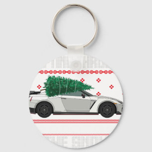 drifting through the snow key ring