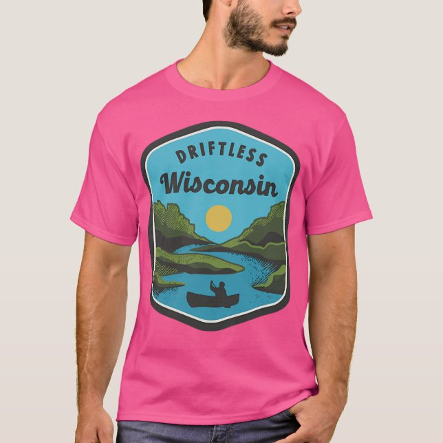 Driftless Wisconsin Logo  Colour T-Shirt (Front)