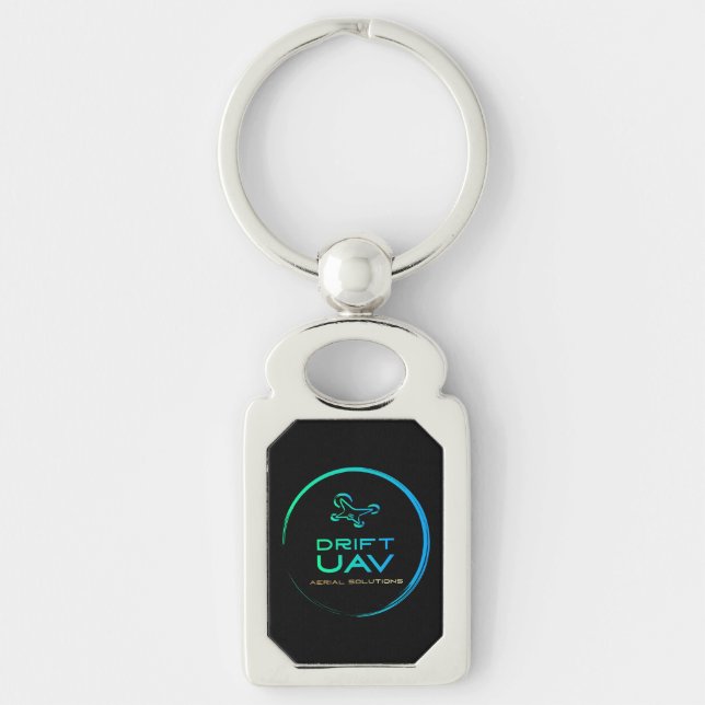 DriftUAV Rectangle Keychain - Style 1 (Front)