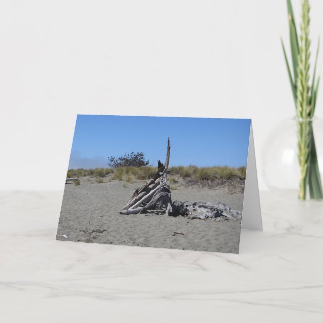 Driftwood Art at Doran Beach Card (Front)
