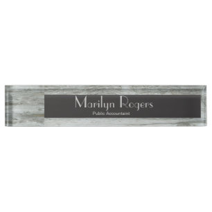 Driftwood Background Texture Nameplate
