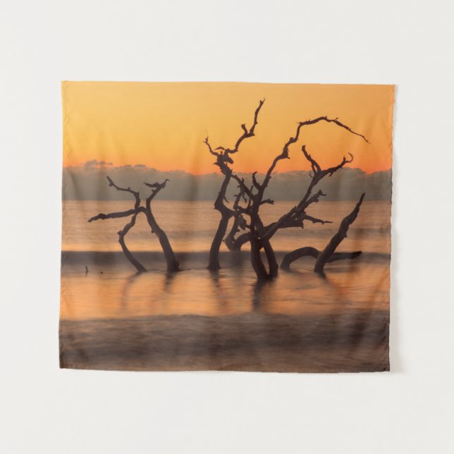 Driftwood Beach at Sunrise Jekyll Island Georgia Tapestry (Front (Horizontal))