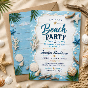 Driftwood Beach Celebration Invitation