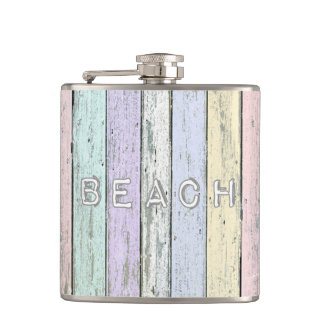 Driftwood Beach Hip Flask