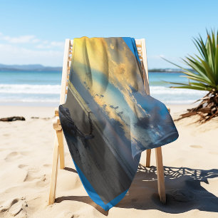 Driftwood Beaufort SC Beach Sunrise Towel
