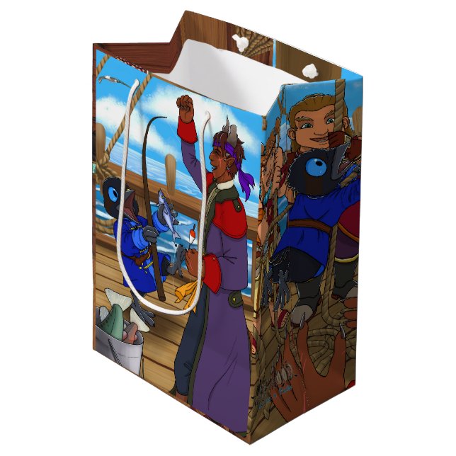 Driftwood Becomes a Pirate gift bag (Front Angled)