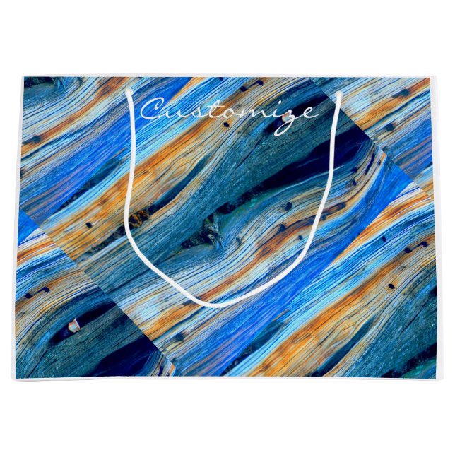 driftwood blue Thunder_Cove Large Gift Bag (Front)