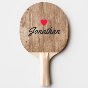 Driftwood Boards Vintage Heart Signature Ping Pong Paddle