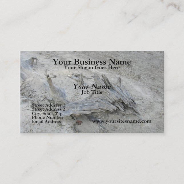 Driftwood Business Card Template (Front)
