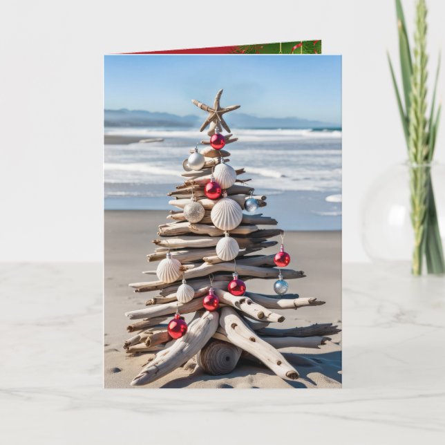 Driftwood Christmas Tree Card (Front)