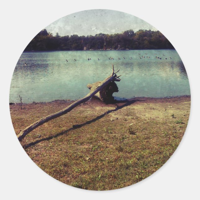 Driftwood Classic Round Sticker (Front)