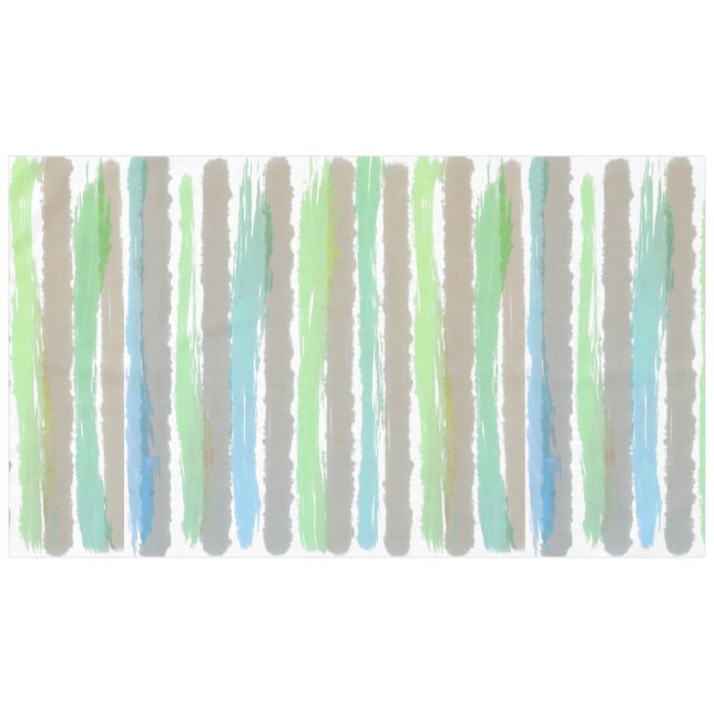 Driftwood Grey Green White Watercolor 60" x 104" Tablecloth (Front (Horizontal))