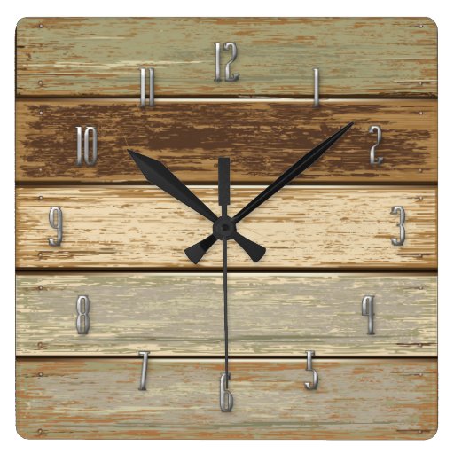 Image of Driftwood in olive Wall Clock