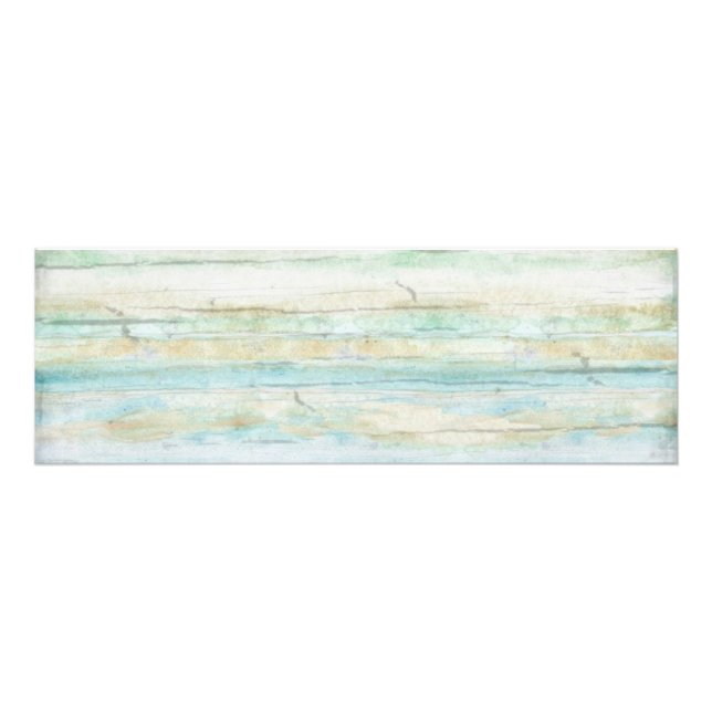 Driftwood Ocean Beach Coastal Seashore Wedding Photo Print (Front)