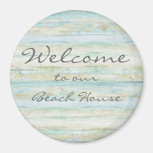 Driftwood Ocean Beach House Coastal Seashore Magnet