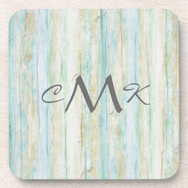 Driftwood Ocean Beach House Coastal Seashoredriftw Coaster (Front)