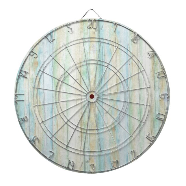 Driftwood Ocean Beach House Coastal Seashoredriftw Dartboard (Front)