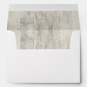 driftwood old nautical beach wedding envelopes