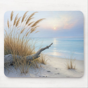 Driftwood On a Morning Beach Mouse Mat