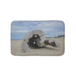 Driftwood on Calfornia Beach Pacific Coast Ocean Bath Mat