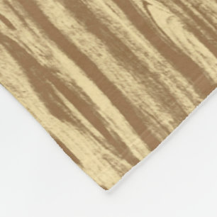 Driftwood pattern - cocoa brown and tan fleece blanket