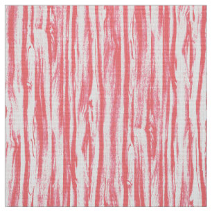 Driftwood pattern - coral pink and white fabric