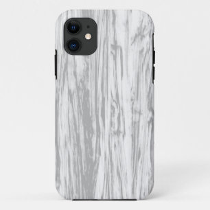 Driftwood pattern - grey / grey and white iPhone 11 case