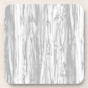 Driftwood pattern - grey / grey and white coaster