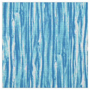 Driftwood pattern - ocean blue and white fabric