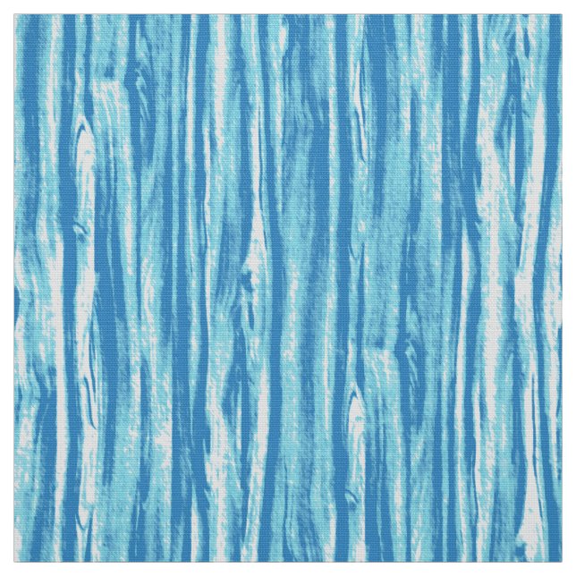 Driftwood pattern - ocean blue and white fabric (Swatch)