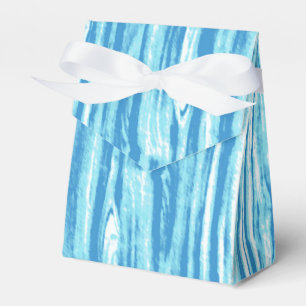 Driftwood pattern - ocean blue and white favour box