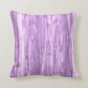 Driftwood pattern - violet purple and white cushion