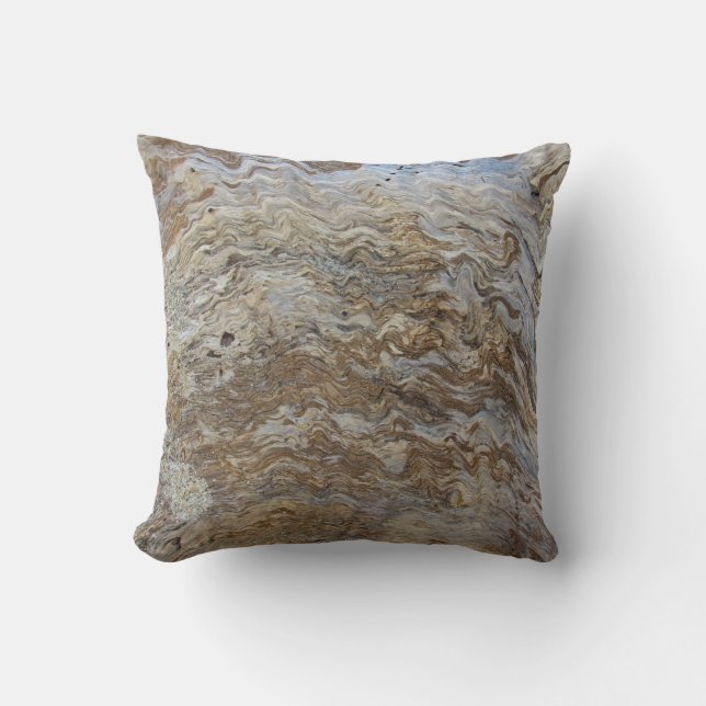 Driftwood Photo Beautiful Waves of Woodgrain Cushion (Front)