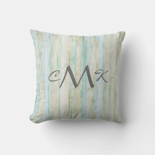 Driftwood Shore Ocean Beach House Coastal Seashore Cushion