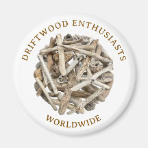 DRIFTWOOD THEMED MAGNET. FRIDGE MAGNET