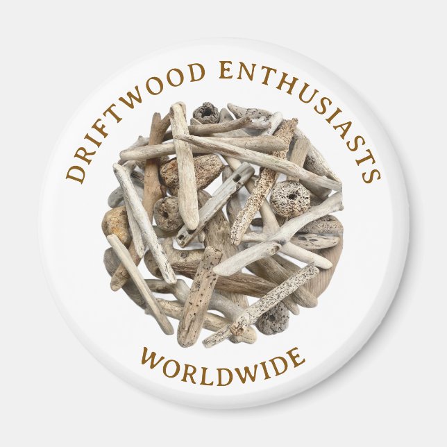 DRIFTWOOD THEMED MAGNET. FRIDGE MAGNET (Front)