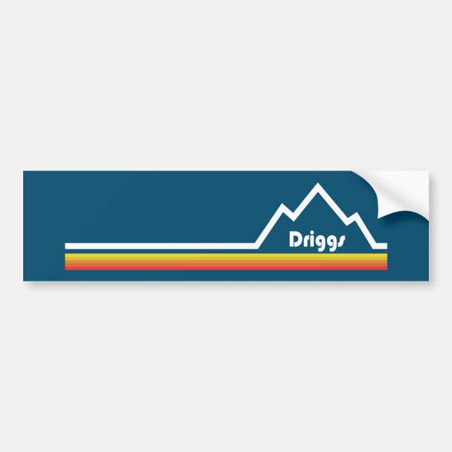 Driggs Idaho Bumper Sticker (Front)