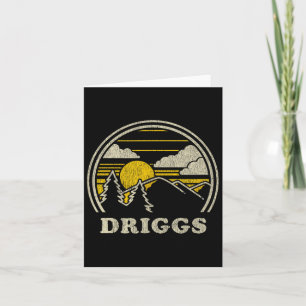 Driggs Idaho Id T Shirt Vintage Hiking Mountains T Card