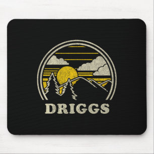 Driggs Idaho Id T Shirt Vintage Hiking Mountains T Mouse Mat