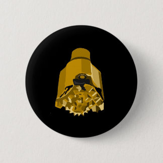 drill bit black 6 cm round badge
