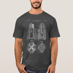 Drill Bit Blueprint   Petroleum Engineer Tee