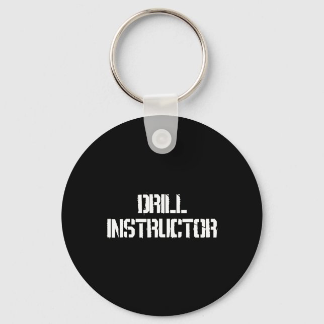 Drill Instructor Boot Camp Costume  Key Ring (Front)