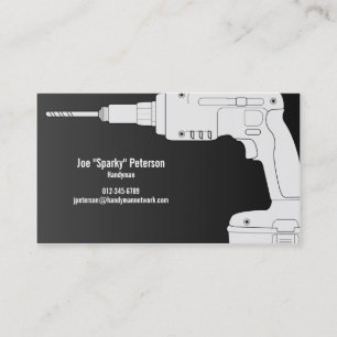 Drill Power Tool Handyman Business Card