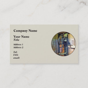Drill Press in Shop Business Card