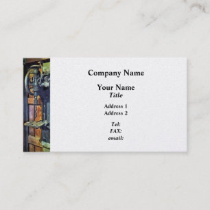 Drill Press in Shop Business Card