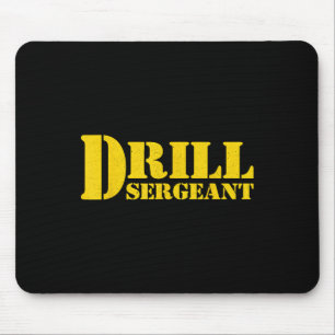 Drill Sergeant Uniform Military Boot Camp Instruct Mouse Mat