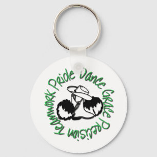 Drill Team - Dance Grace Precision Teamwork Pride Key Ring
